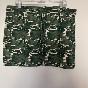 Ivory Ella Green Camo Skirt